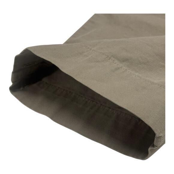 Folk Assembly Trousers Men's 3 Tan 34x28 Ripstop Canvas Straight Leg Regular Fit - Picture 8 of 10